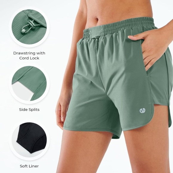 NWT AllZero Sage Green Quick Drying Shorts Size XL - Picture 4 of 4
